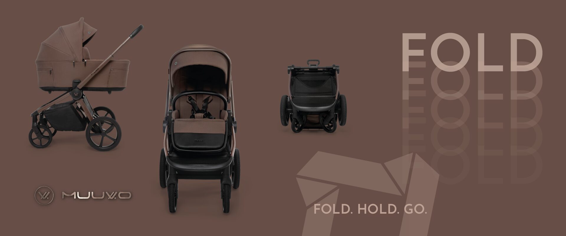 Baby's Paradijs | FOLD GRAFIKI PREMIERA 17 Muuvo Fold Chocolate - Afbeelding 2