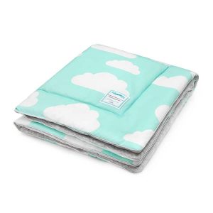 Kocyk ocieplany Chmurki Mint (2)_preview