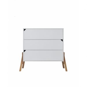 Lotta Snow White Commode Kast met 3 lades