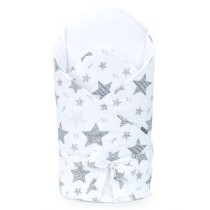 Zomer katoen wikkeldeken Starmix grijs