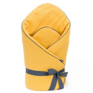 Wikkeldeken Katoenen Mousseline Mostard