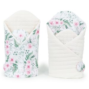 Wikkeldeken Velvet Flower Garden / ecru