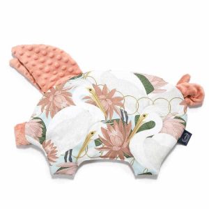 podusia_sleepy_pig_la_milou_minky_papaya_heron_in_pink_lotus